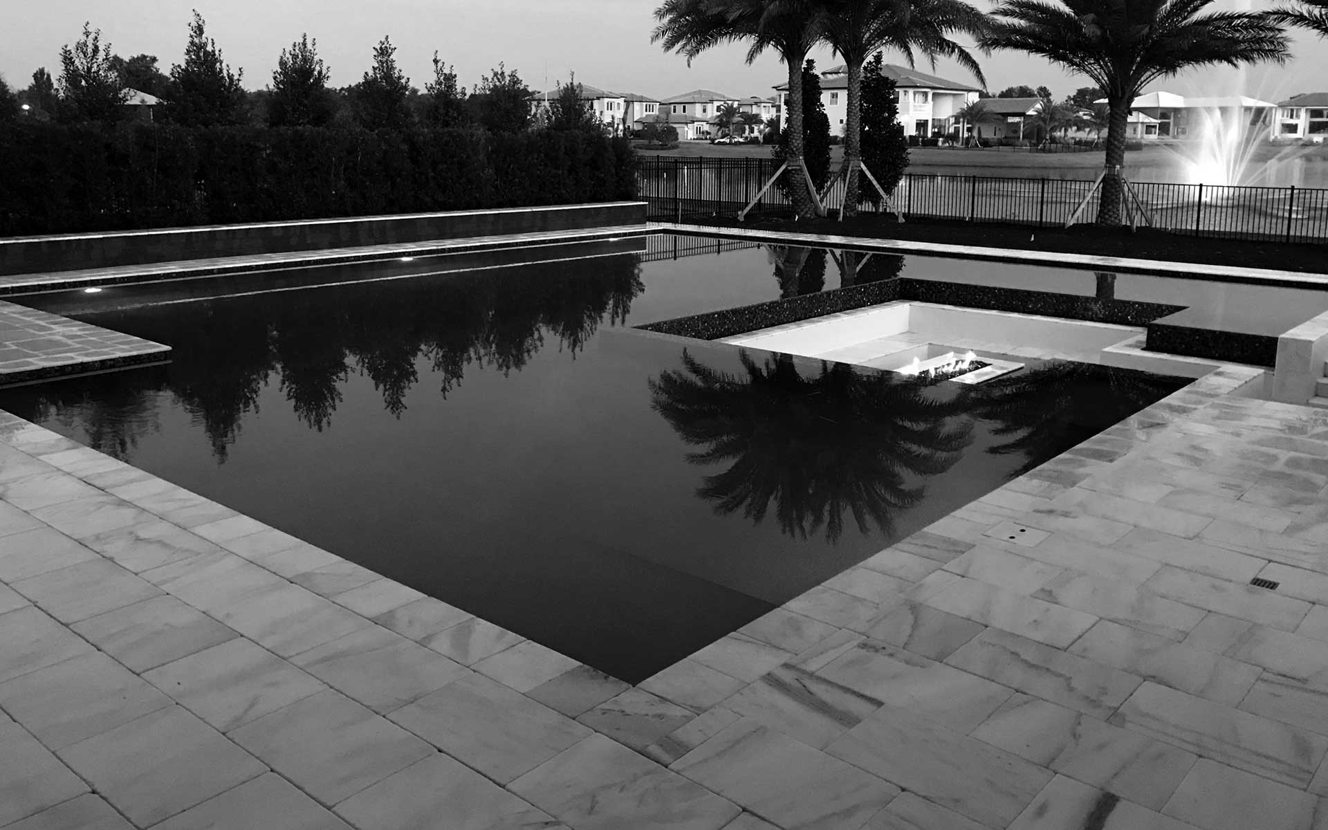 central florida pool builder, pool with water slide